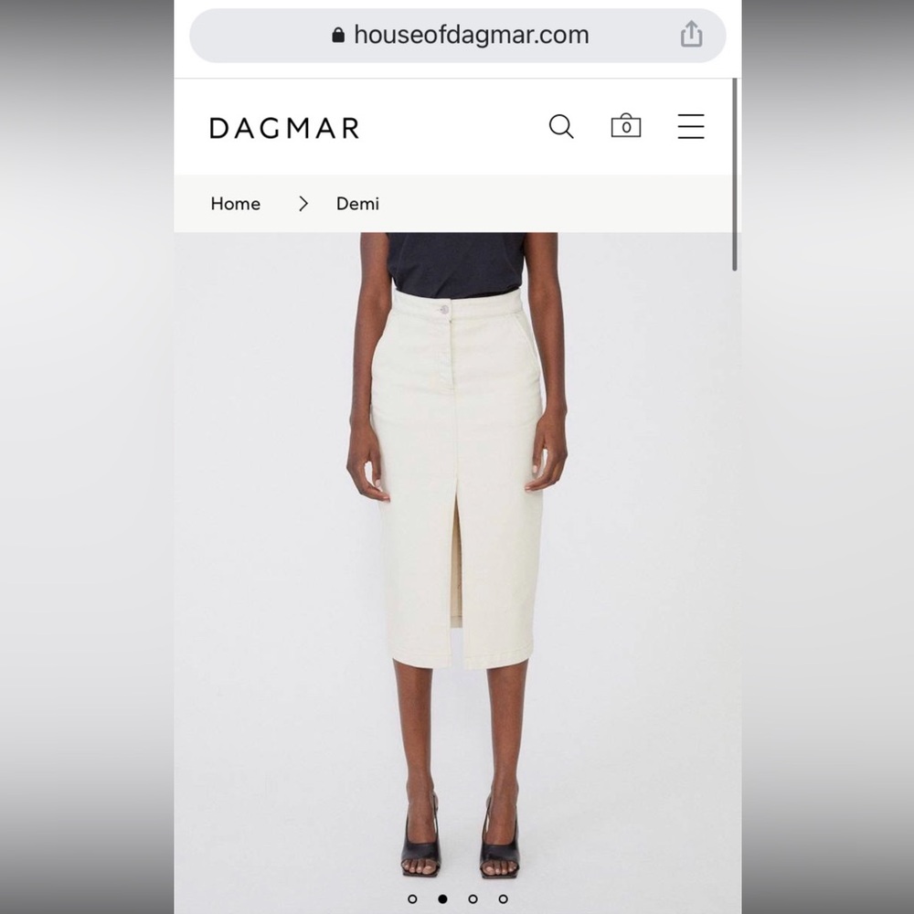 NWT House of Dagmar midi denim skirt